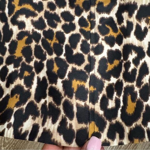 J. Crew A line Animal Print shift Dress - Picture 6 of 10